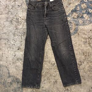 Lee Men's Dark Gray Straight Jeans